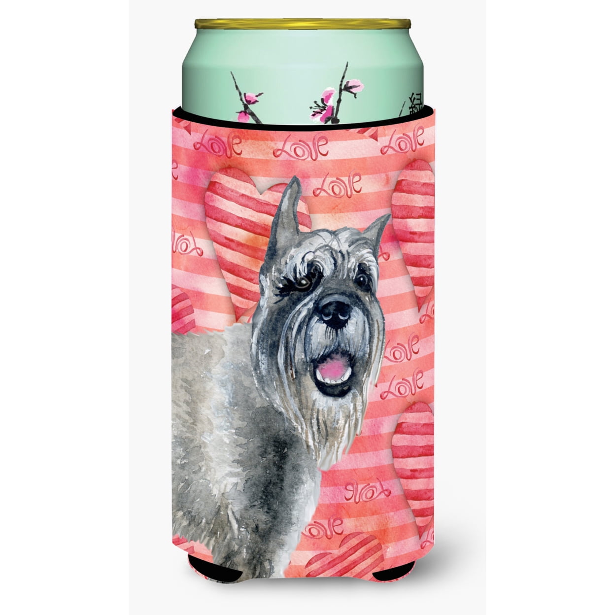 Picture of Carolines Treasures BB9749TBC Schnauzer Love Tall Boy Beverage Insulator Hugger