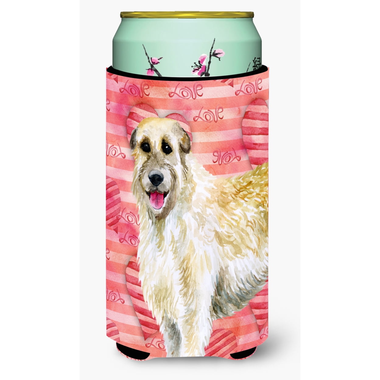 Irish Wolfhound Love Tall Boy Beverage Insulator Hugger