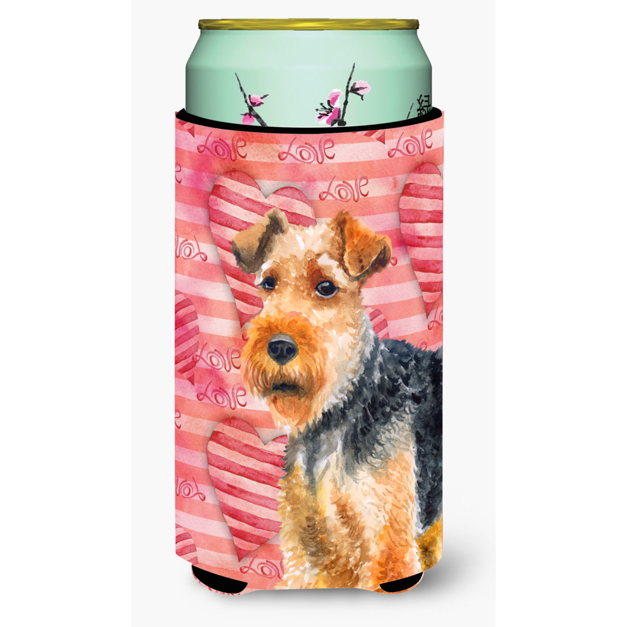 Welsh Terrier Love Tall Boy Beverage Insulator Hugger