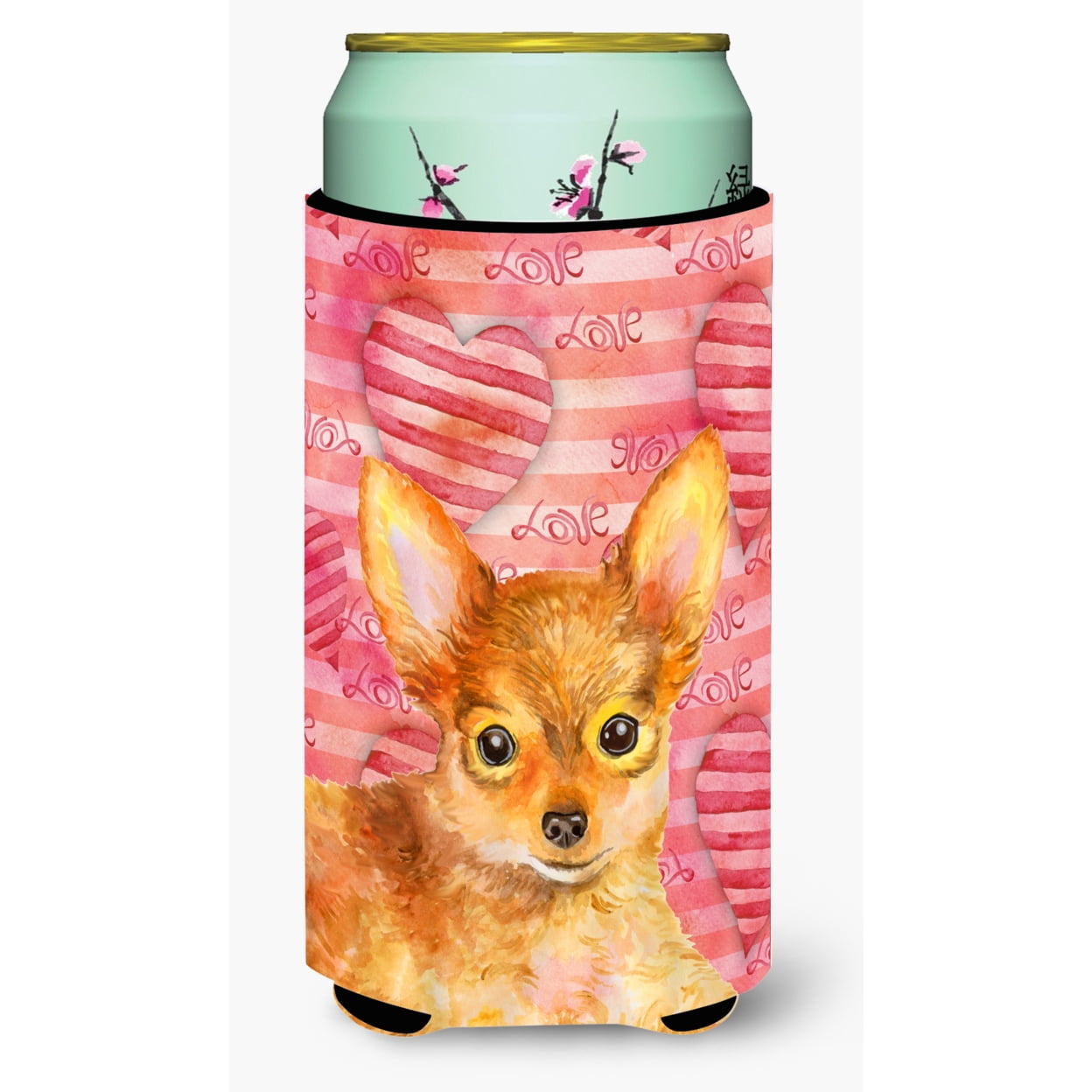 BB9809TBC Toy Terrier Love Tall Boy Beverage Insulator Hugger