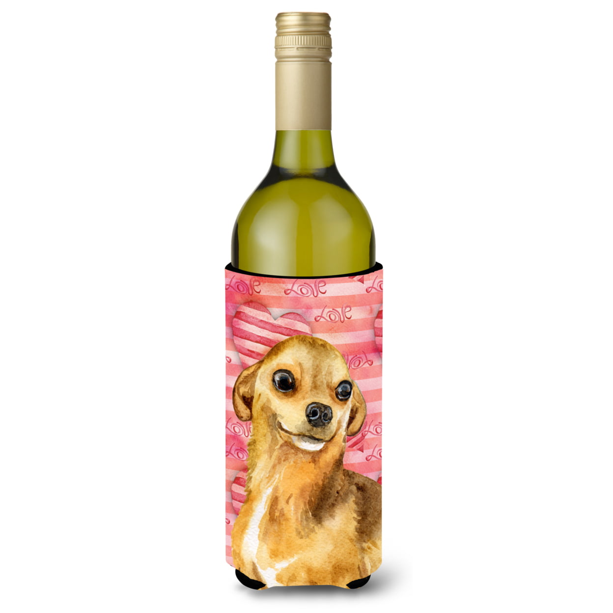 Chihuahua Love Wine Bottle Beverge Insulator Hugger