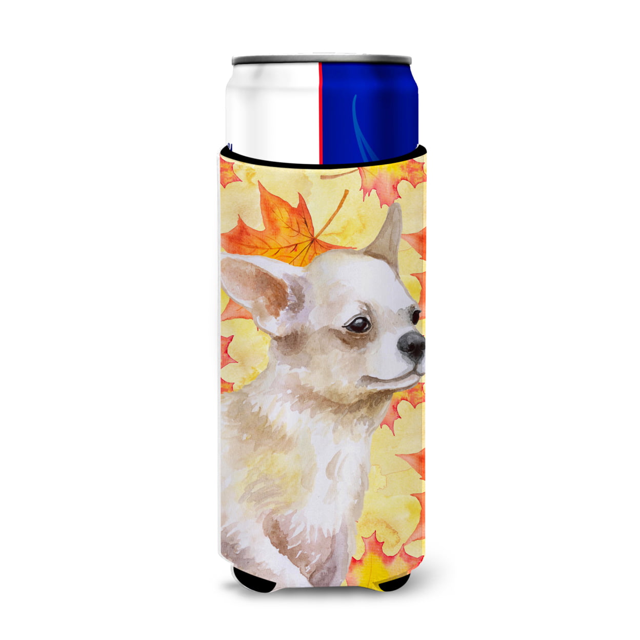 Chihuahua Leg up Fall Michelob Ultra Hugger for Slim Cans