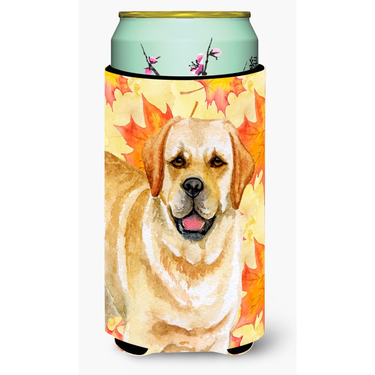 Golden Retriever Fall Tall Boy Beverage Insulator Hugger