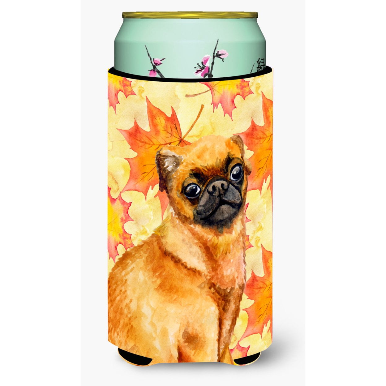 Small Brabant Griffon Fall Tall Boy Beverage Insulator Hugger