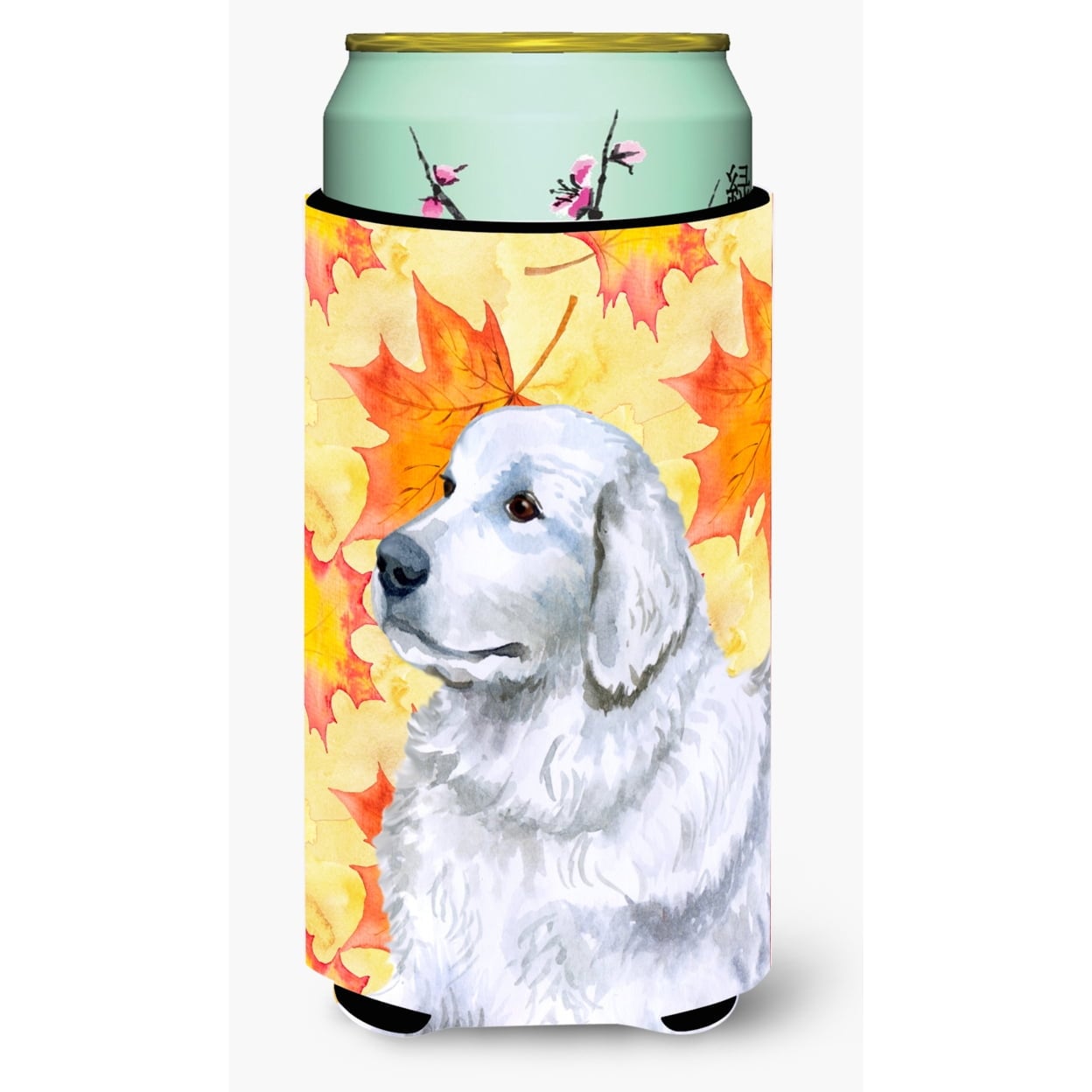 Maremma Sheepdog Fall Tall Boy Beverage Insulator Hugger