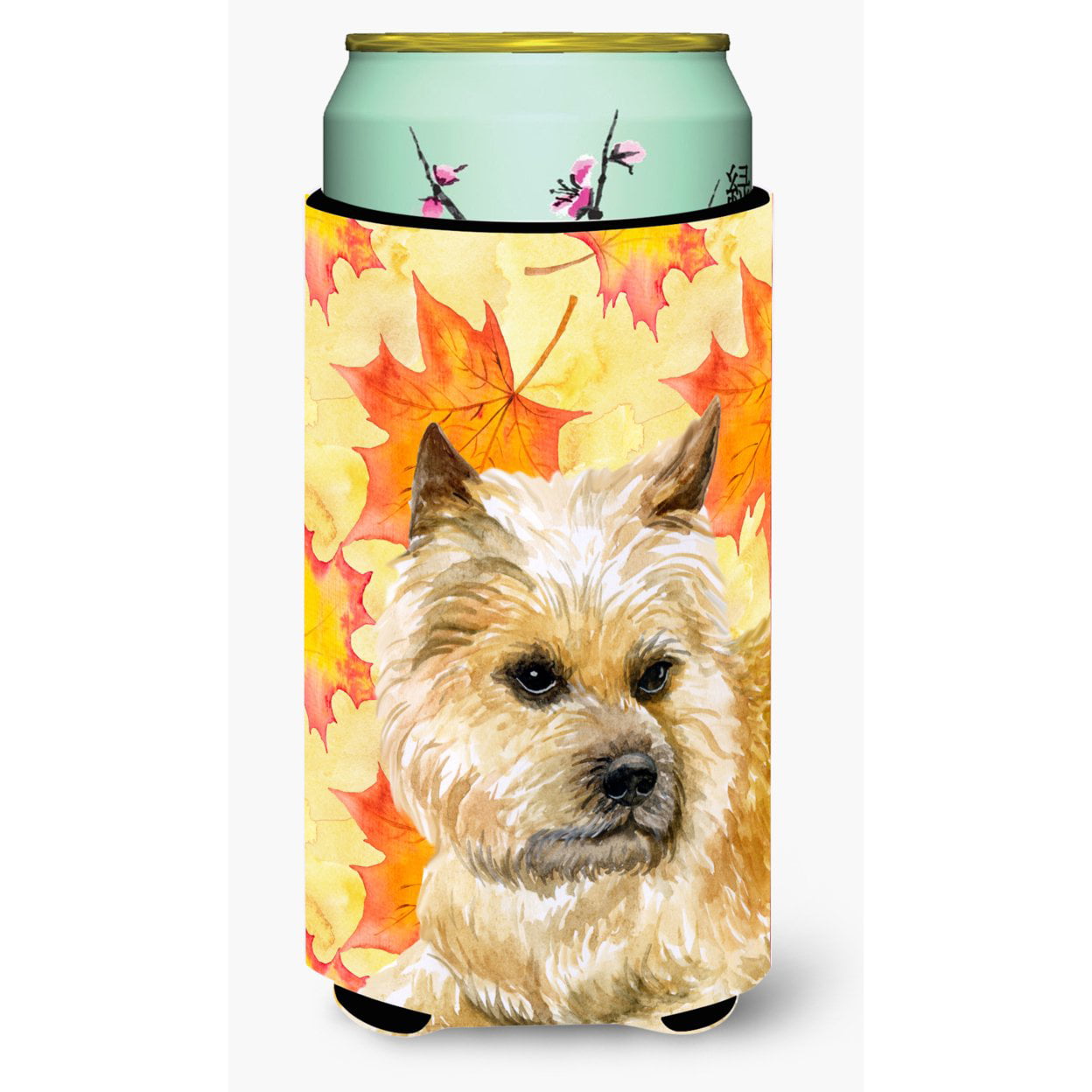 Cairn Terrier Fall Tall Boy Beverage Insulator Hugger
