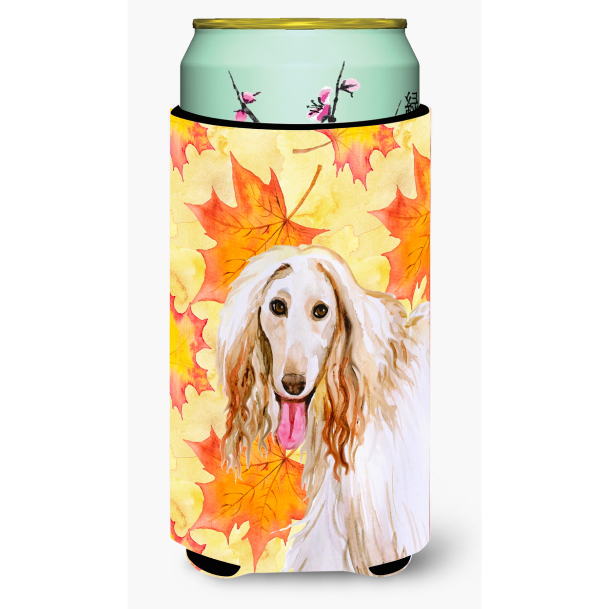 Afghan Hound Fall Tall Boy Beverage Insulator Hugger