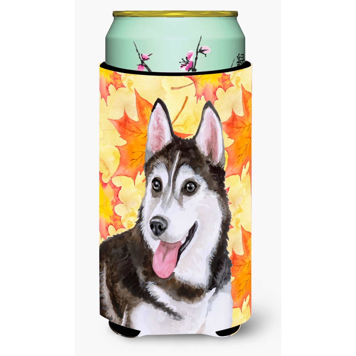 Siberian Husky No. 2 Fall Tall Boy Beverage Insulator Hugger