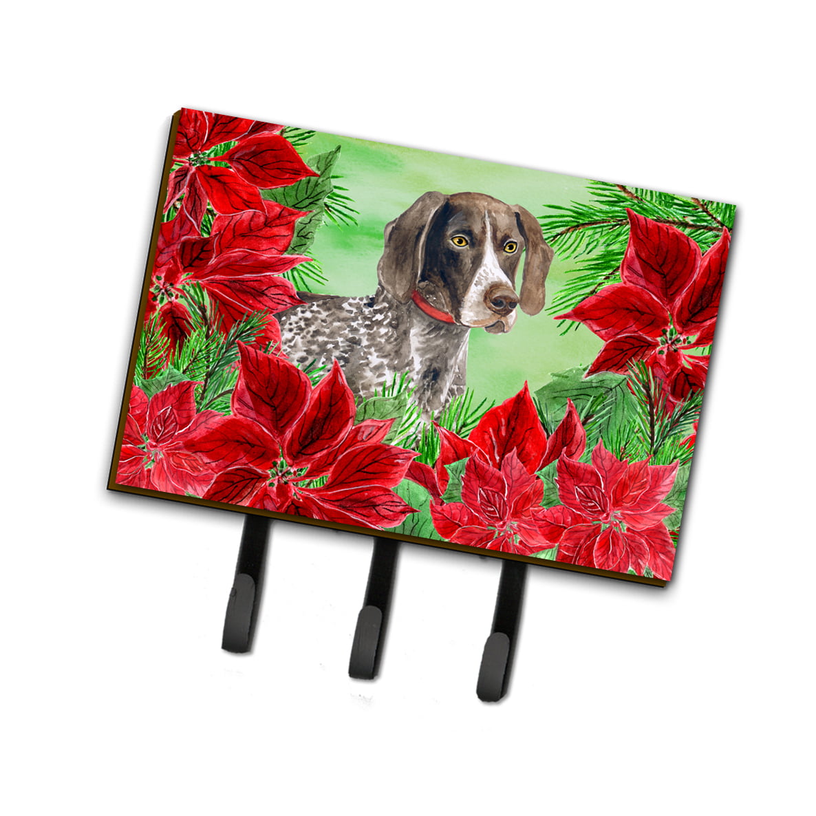 German Shorthaired Pointer Poinsettas Leash or Key Holder