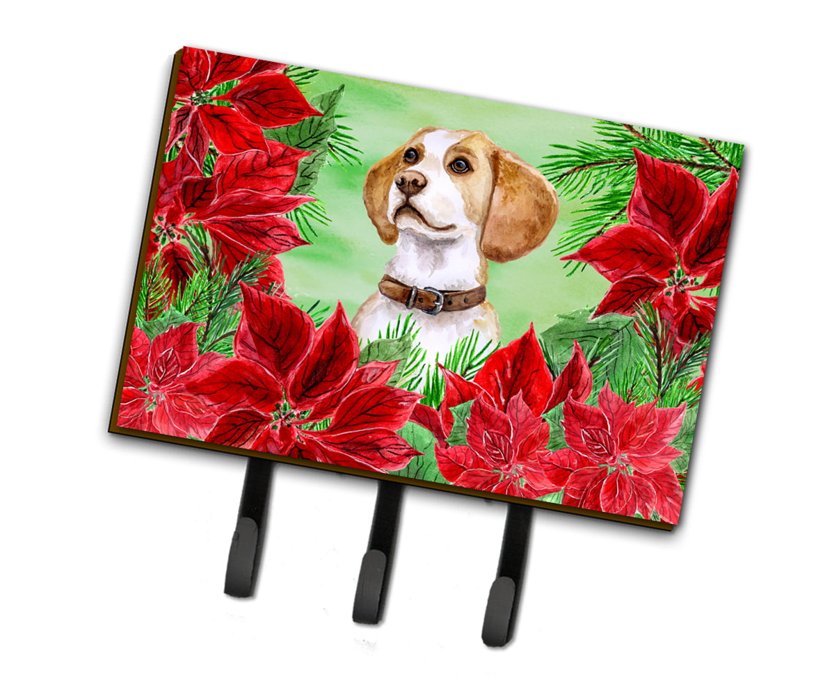 CK1334TH68 Beagle Poinsettas Leash or Key Holder