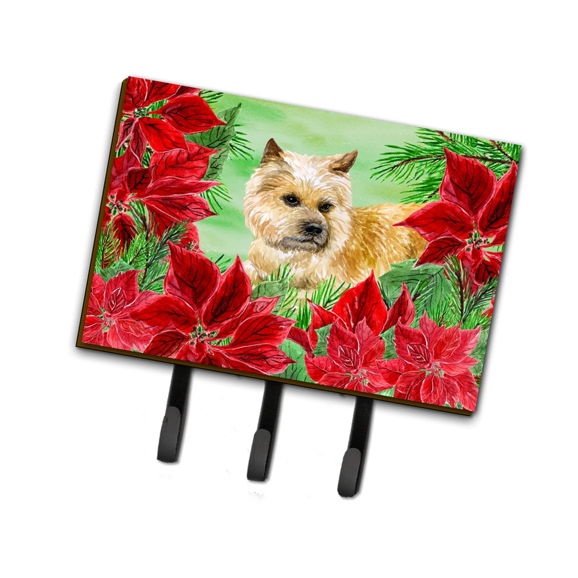 CK1338TH68 Cairn Terrier Poinsettas Leash or Key Holder