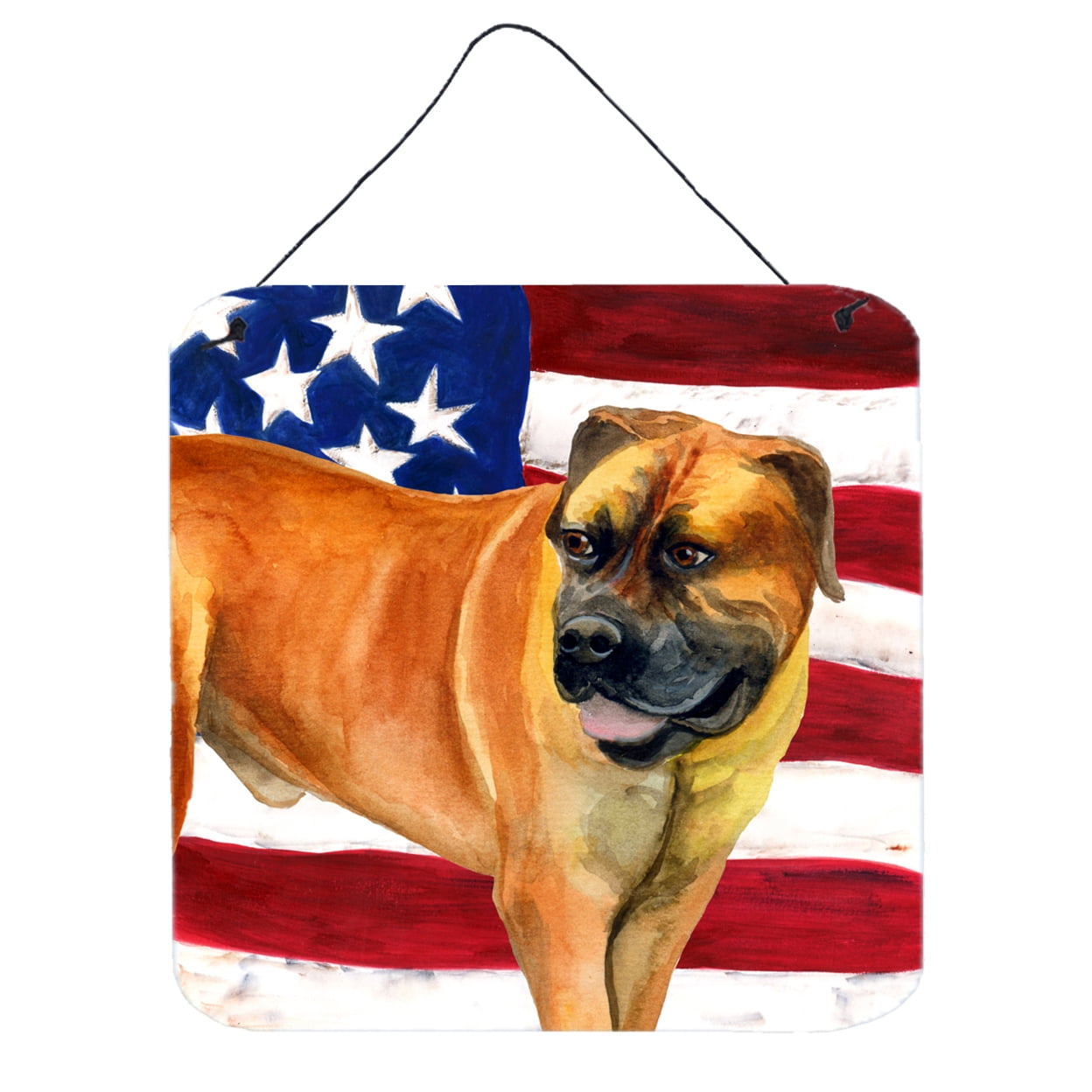 Boerboel Mastiff Patriotic Wall or Door Hanging Prints
