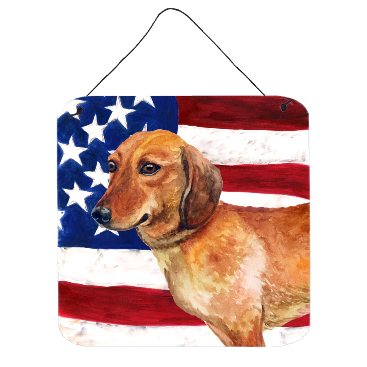 Dachshund Patriotic Wall or Door Hanging Prints