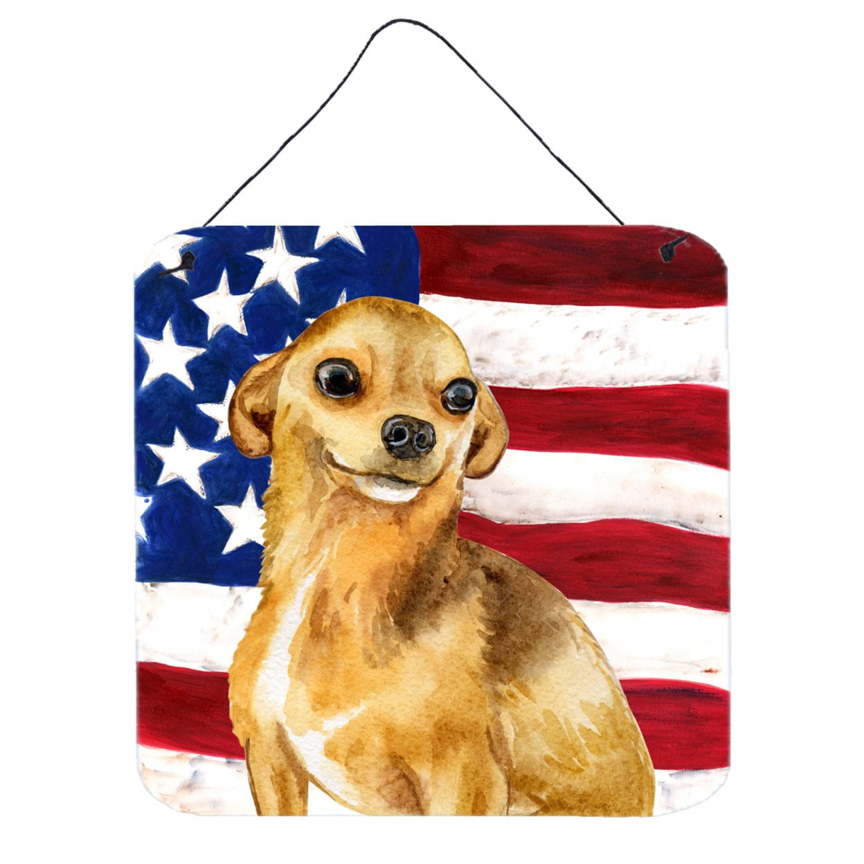 Chihuahua Patriotic Wall or Door Hanging Prints