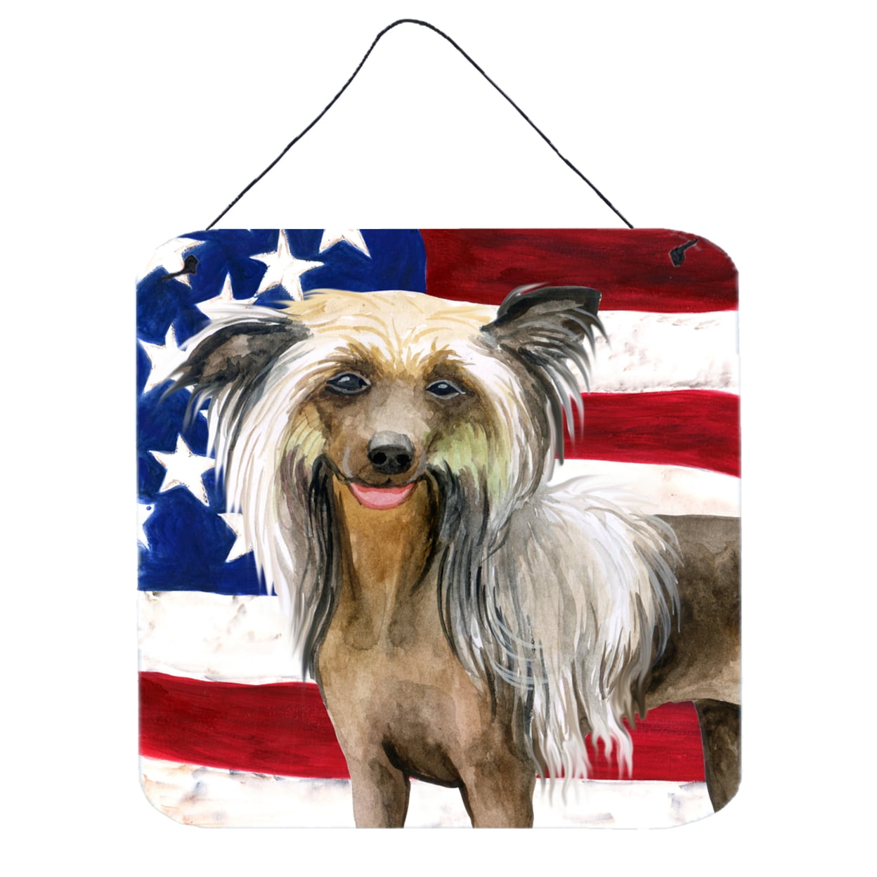 Chinese Crested Patriotic Wall or Door Hanging Prints