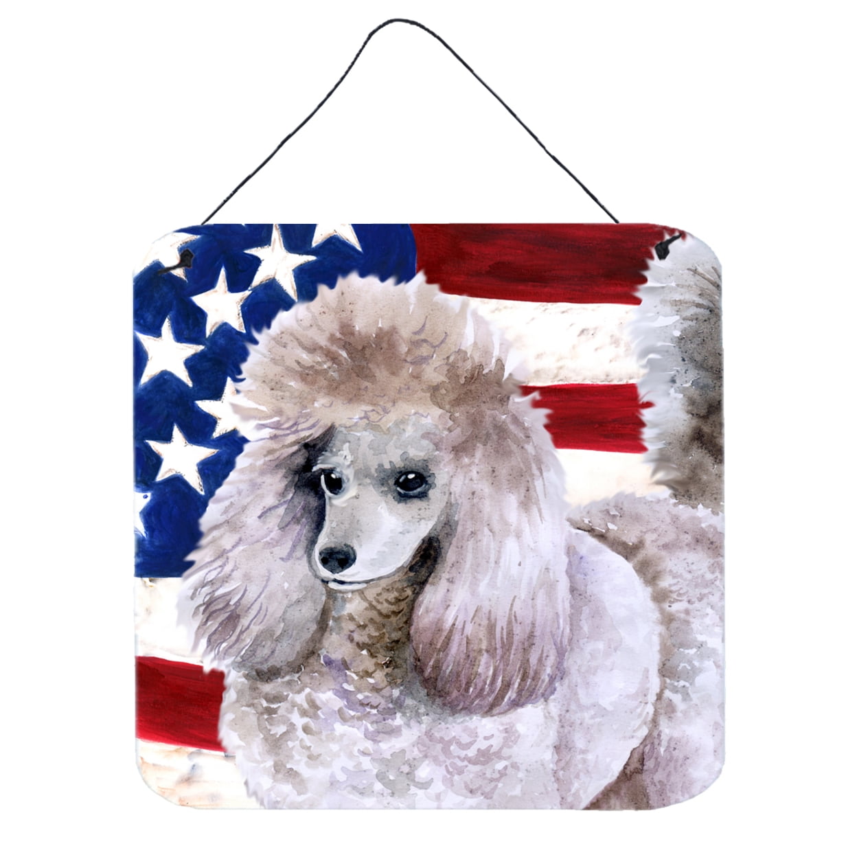Poodle Patriotic Wall or Door Hanging Prints