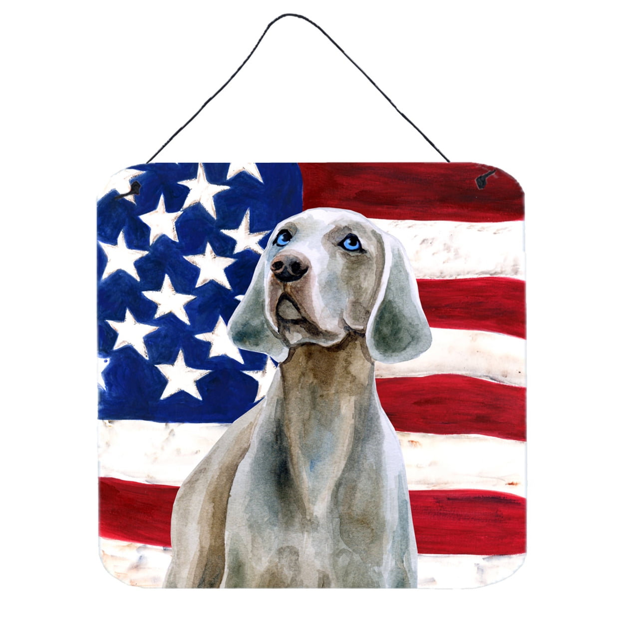 Weimaraner Patriotic Wall or Door Hanging Prints