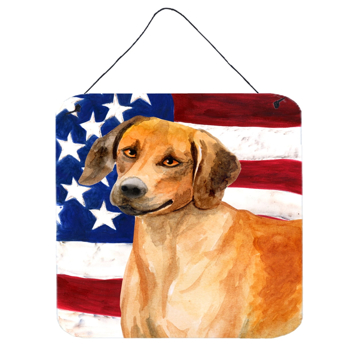 Rhodesian Ridgeback Patriotic Wall or Door Hanging Prints