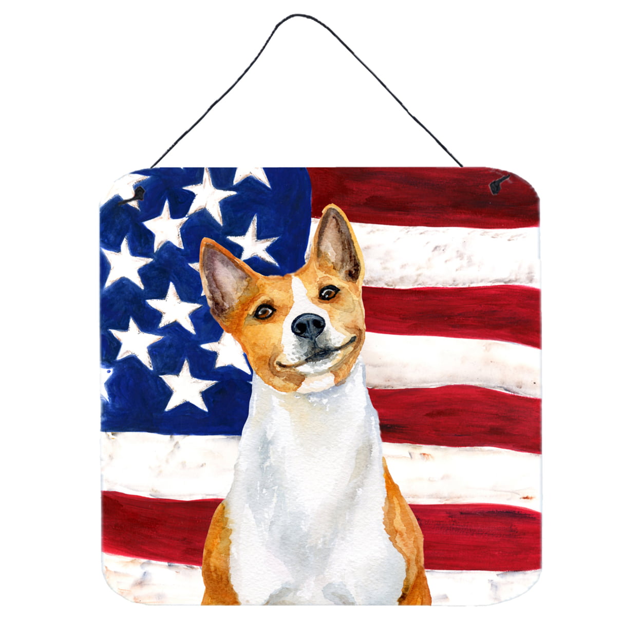 Basenji Patriotic Wall or Door Hanging Prints