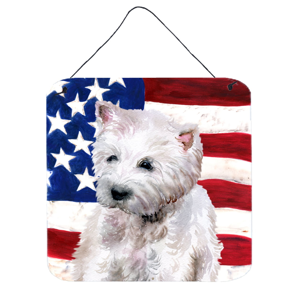Westie Patriotic Wall or Door Hanging Prints