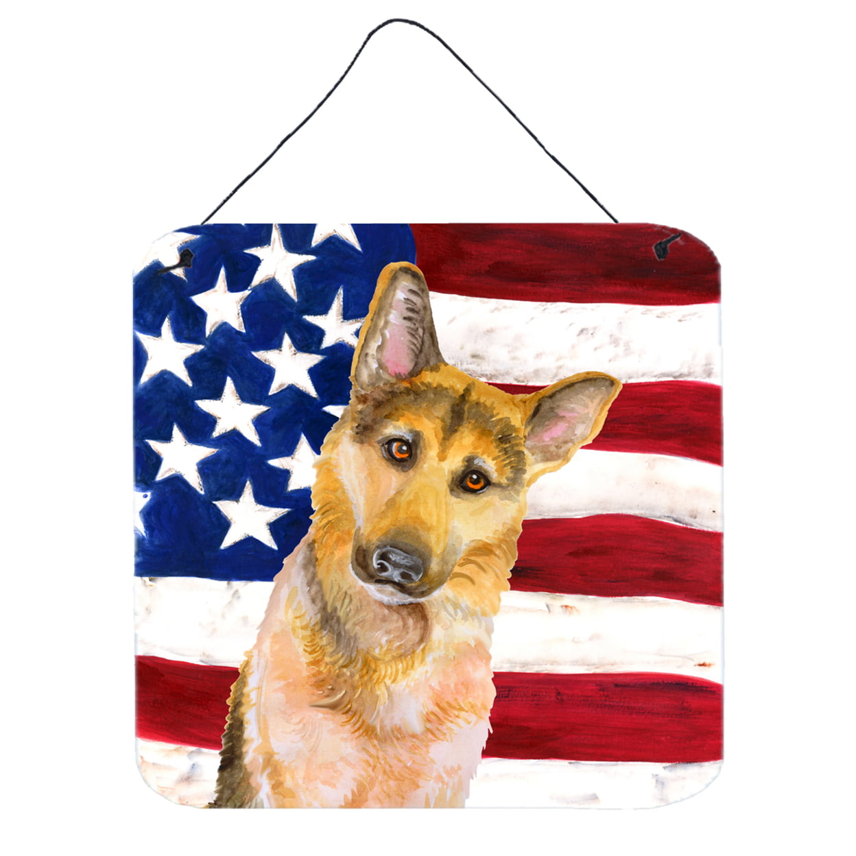 German Shepherd No. 2 Patriotic Wall or Door Hanging Prints