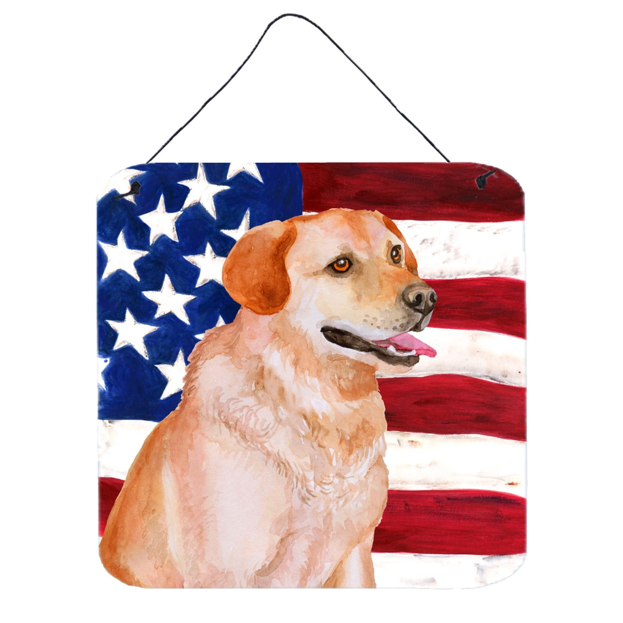 Labrador Retriever Patriotic Wall or Door Hanging Prints