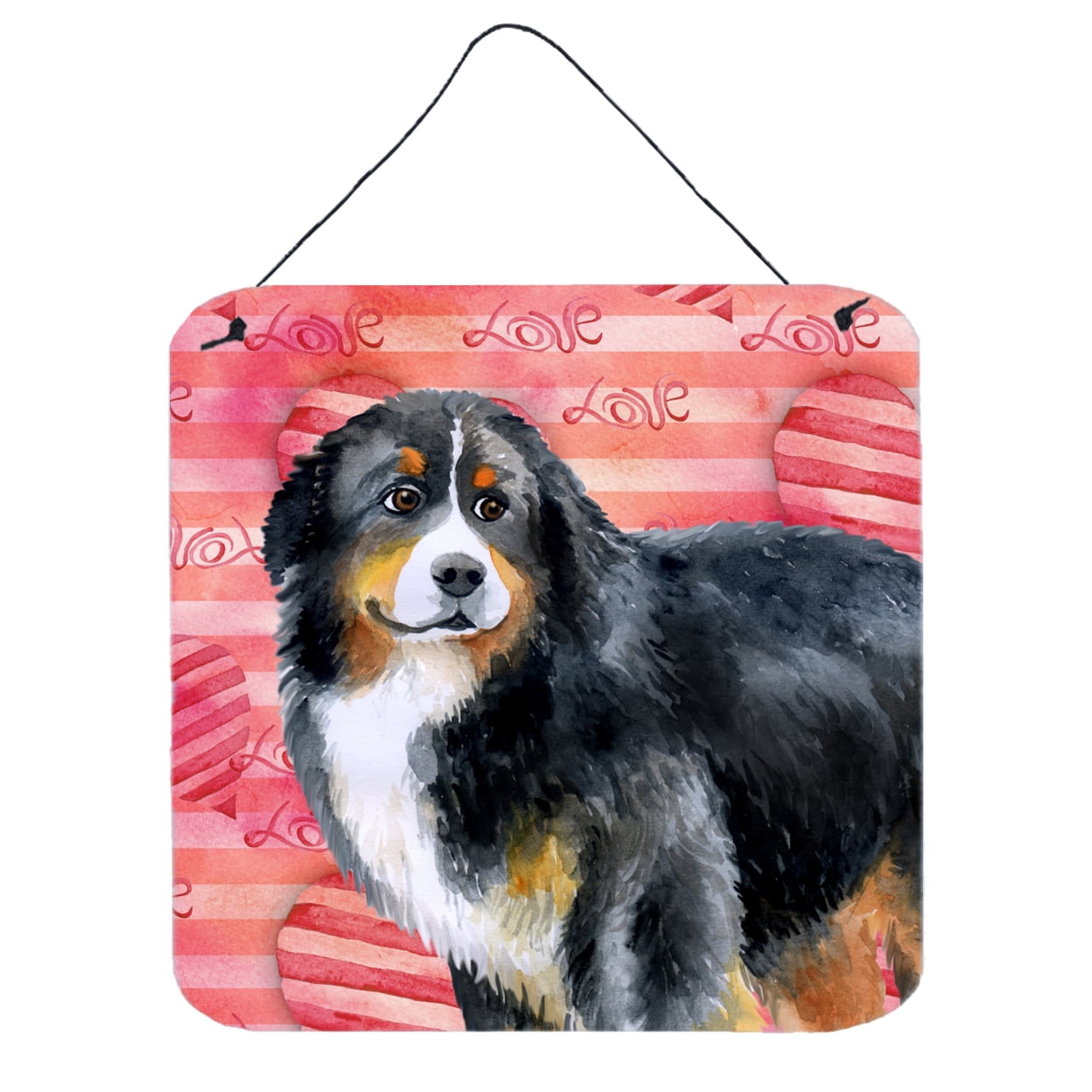 Bernese Mountain Dog Love Wall or Door Hanging Prints