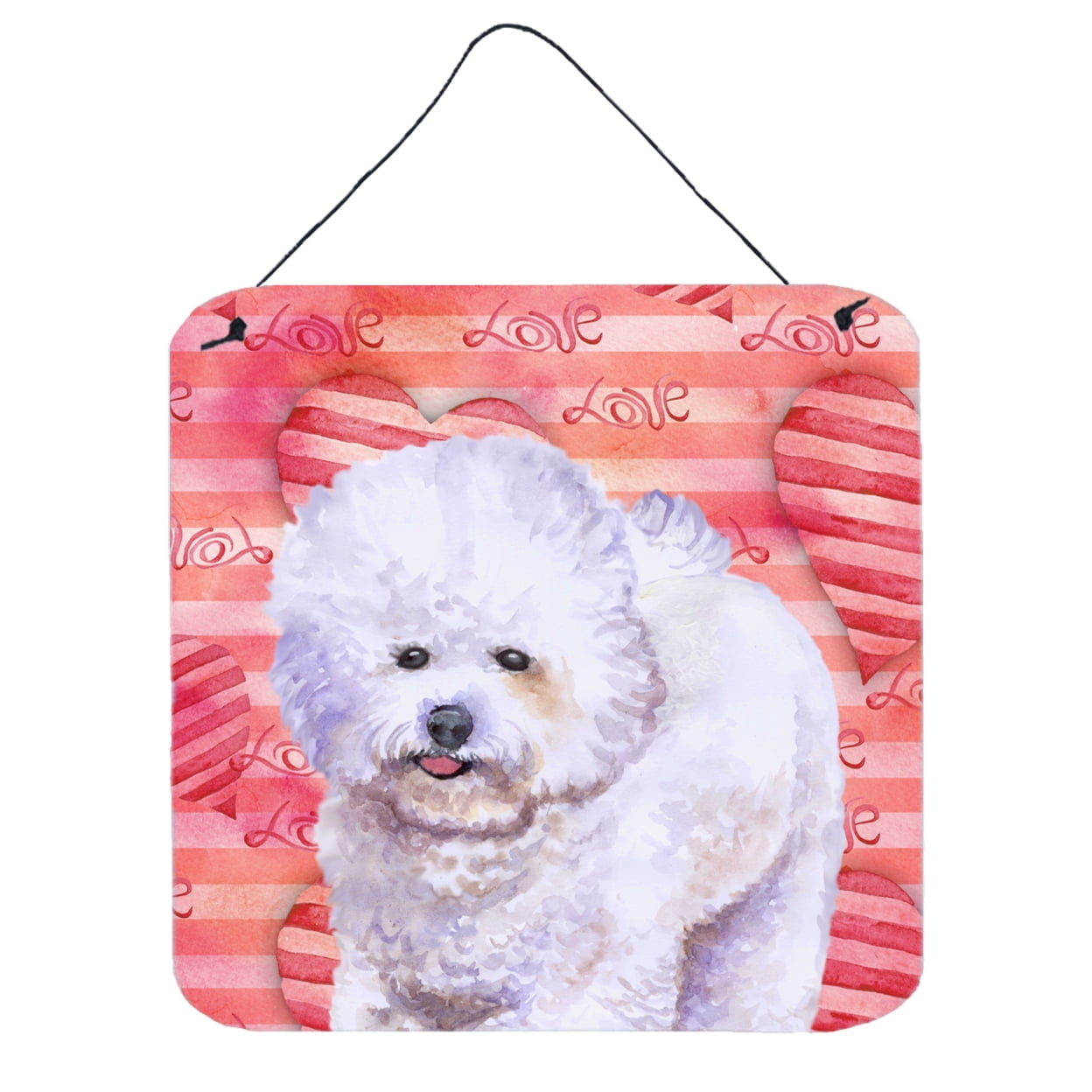 Bichon Frise Love Wall or Door Hanging Prints