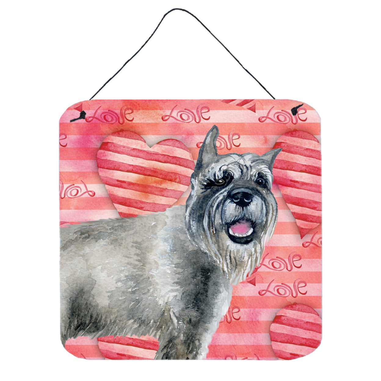 Schnauzer Love Wall or Door Hanging Prints