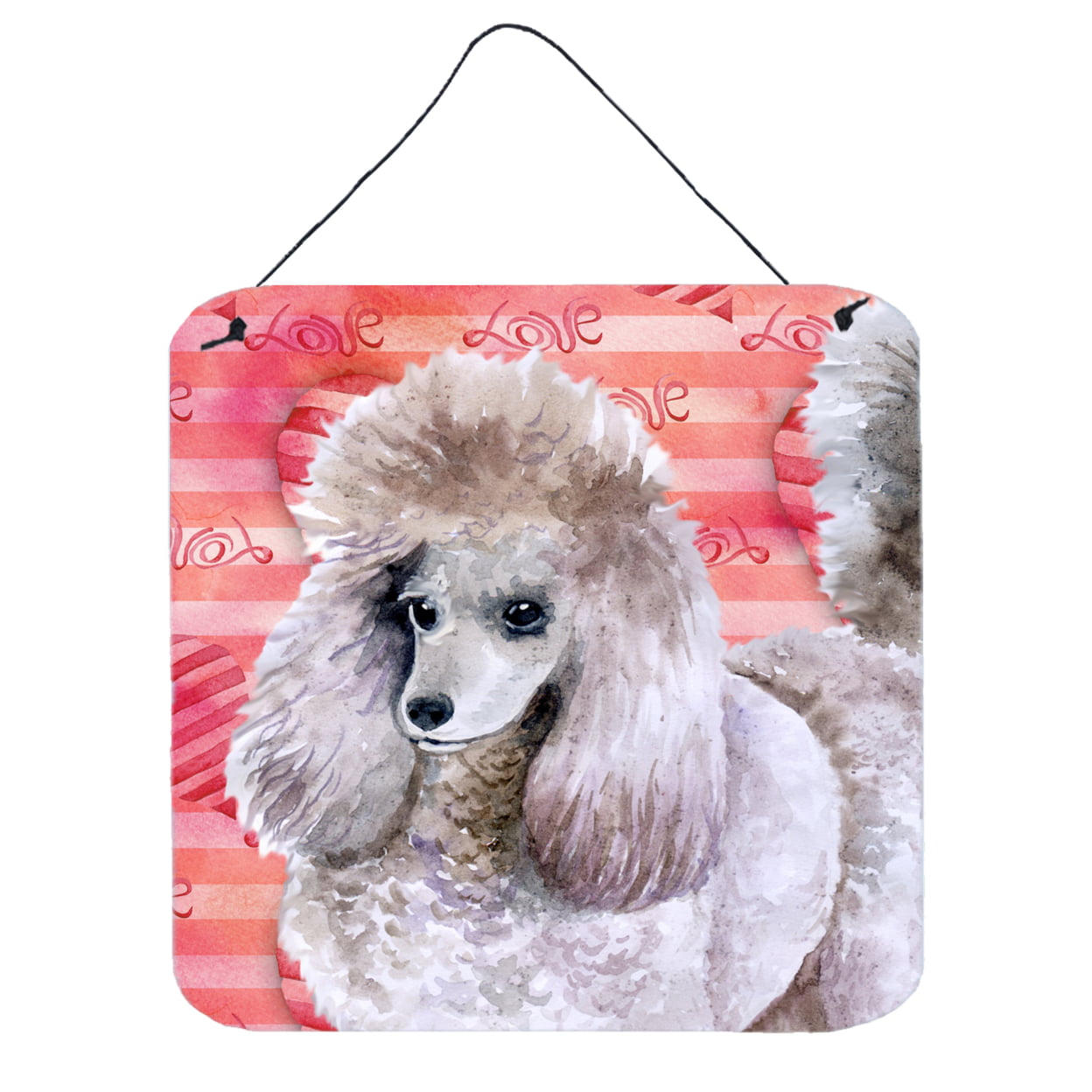 Poodle Love Wall or Door Hanging Prints
