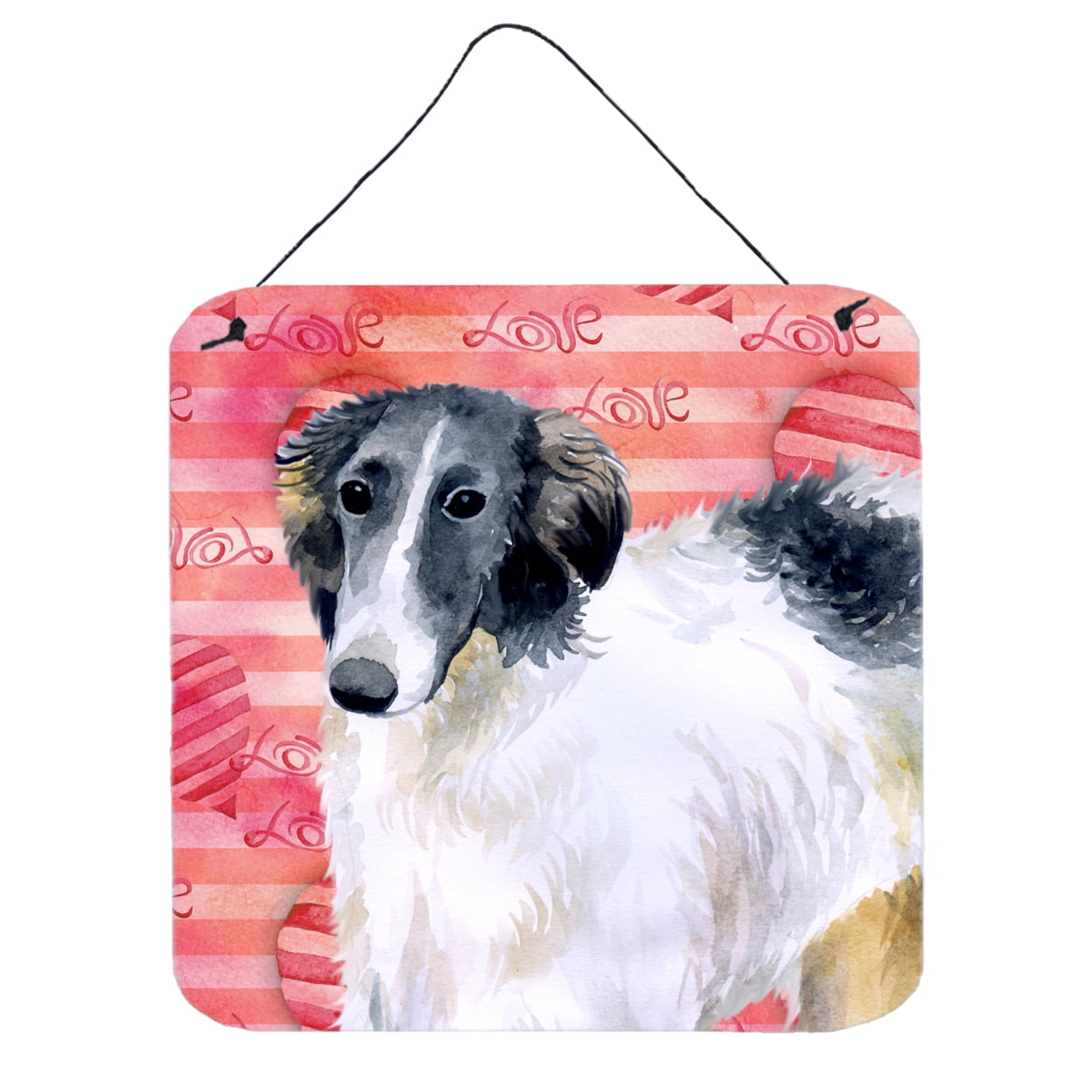 Borzoi Love Wall or Door Hanging Prints