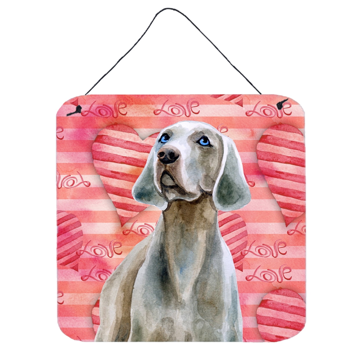 Weimaraner Love Wall or Door Hanging Prints