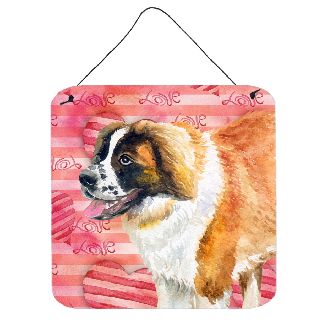 Saint Bernard Love Wall or Door Hanging Prints