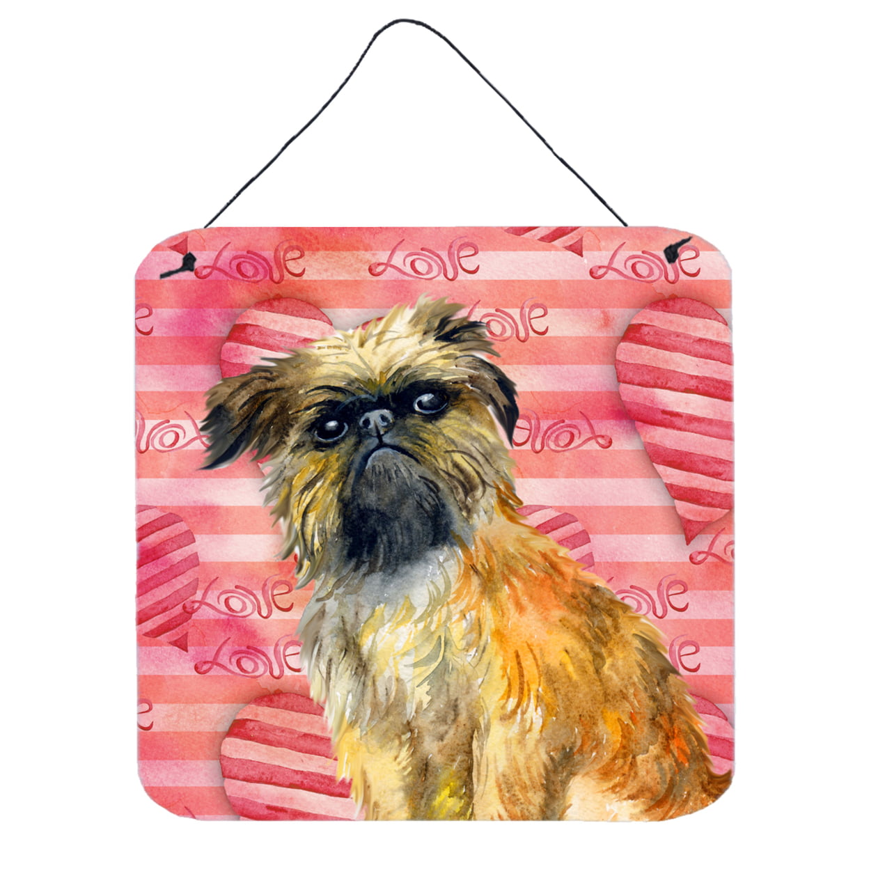 Brussels Griffon Love Wall or Door Hanging Prints