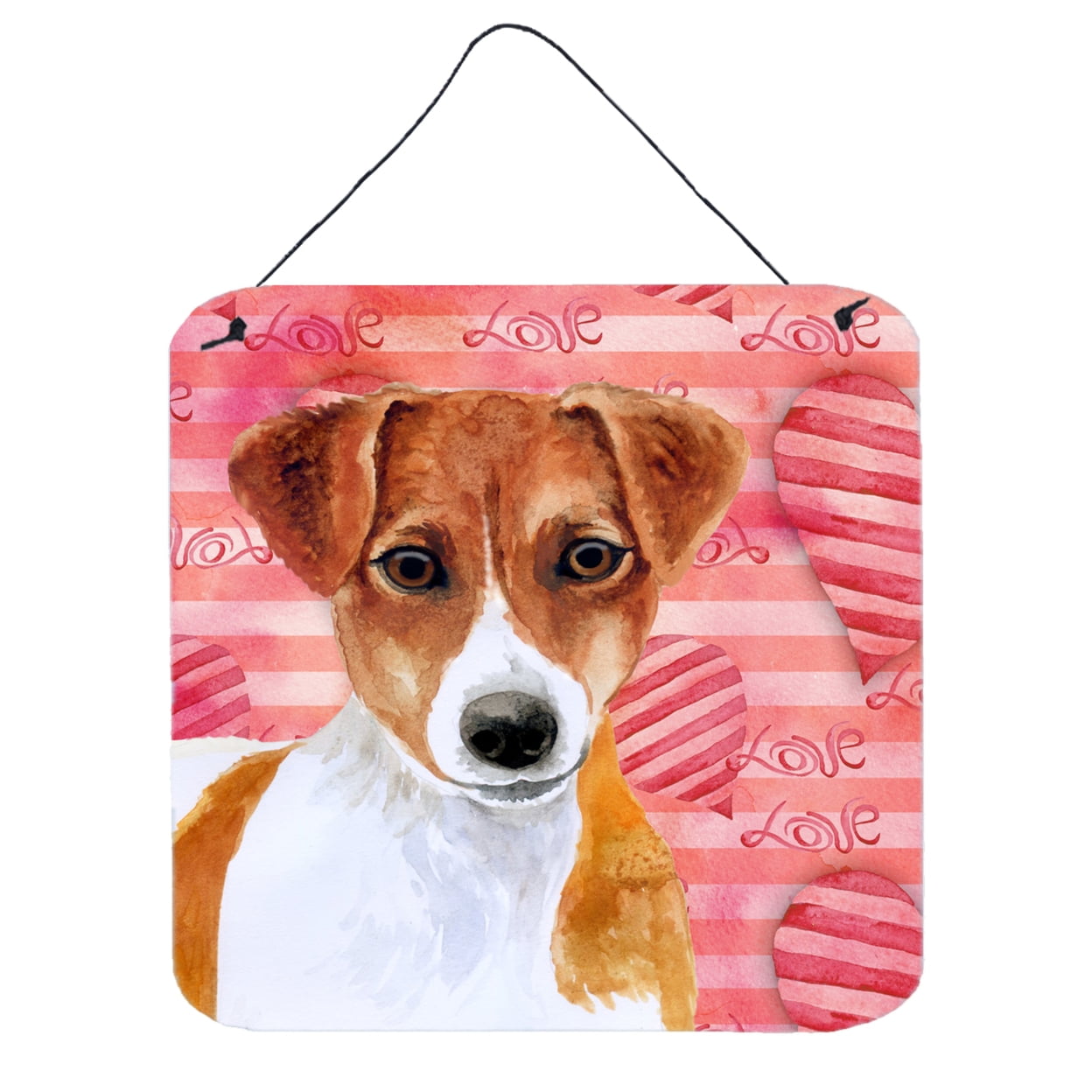 BB9776DS66 Jack Russell Terrier Love Wall or Door Hanging Prints