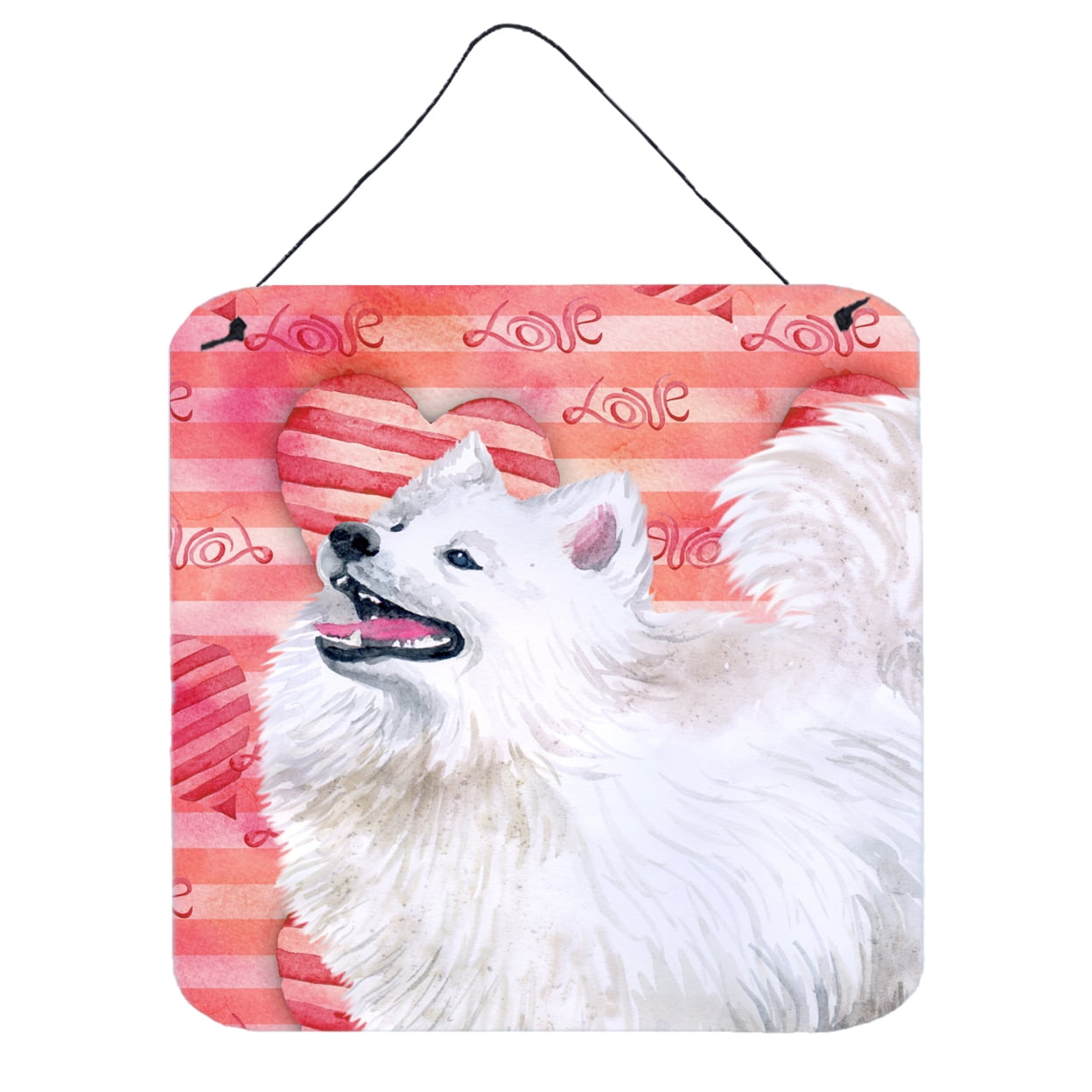 BB9778DS66 Samoyed Love Wall or Door Hanging Prints