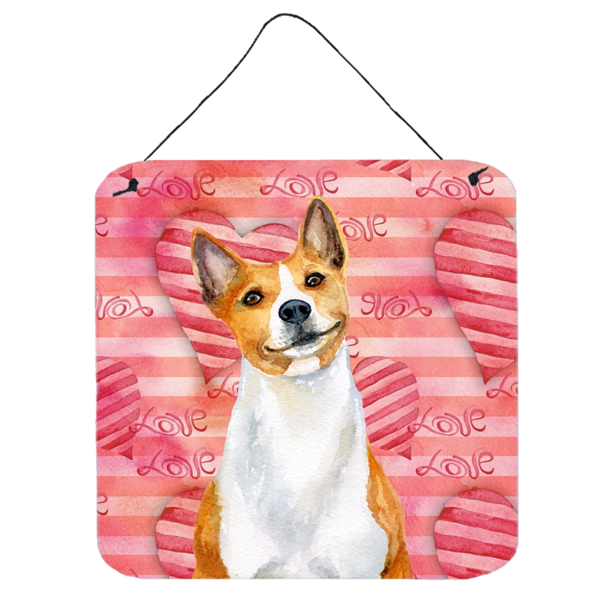 BB9779DS66 Basenji Love Wall or Door Hanging Prints