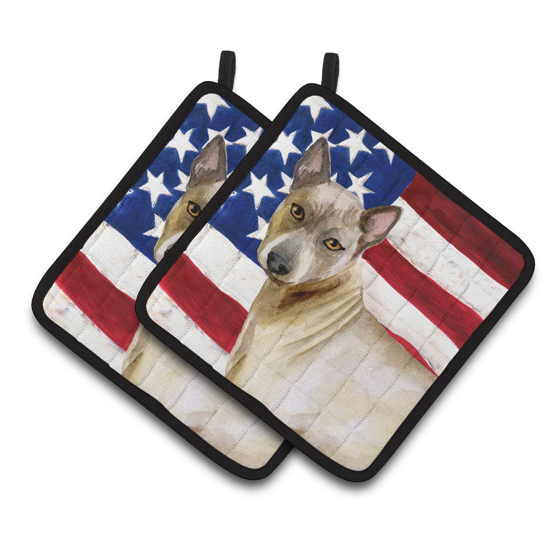 Picture of Carolines Treasures BB9680PTHD Thai Ridgeback Patriotic Pair of Pot Holders