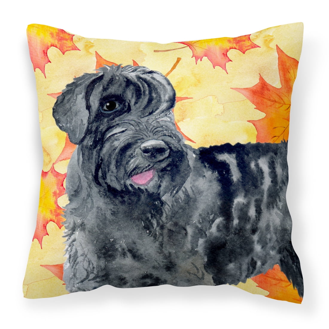 Giant Schnauzer Fall Fabric Decorative Pillow