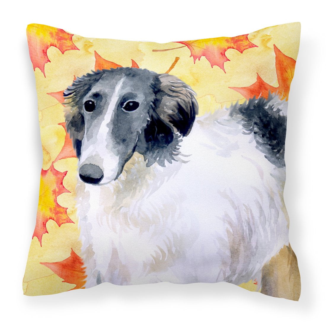 BB9933PW1818 Borzoi Fall Fabric Decorative Pillow