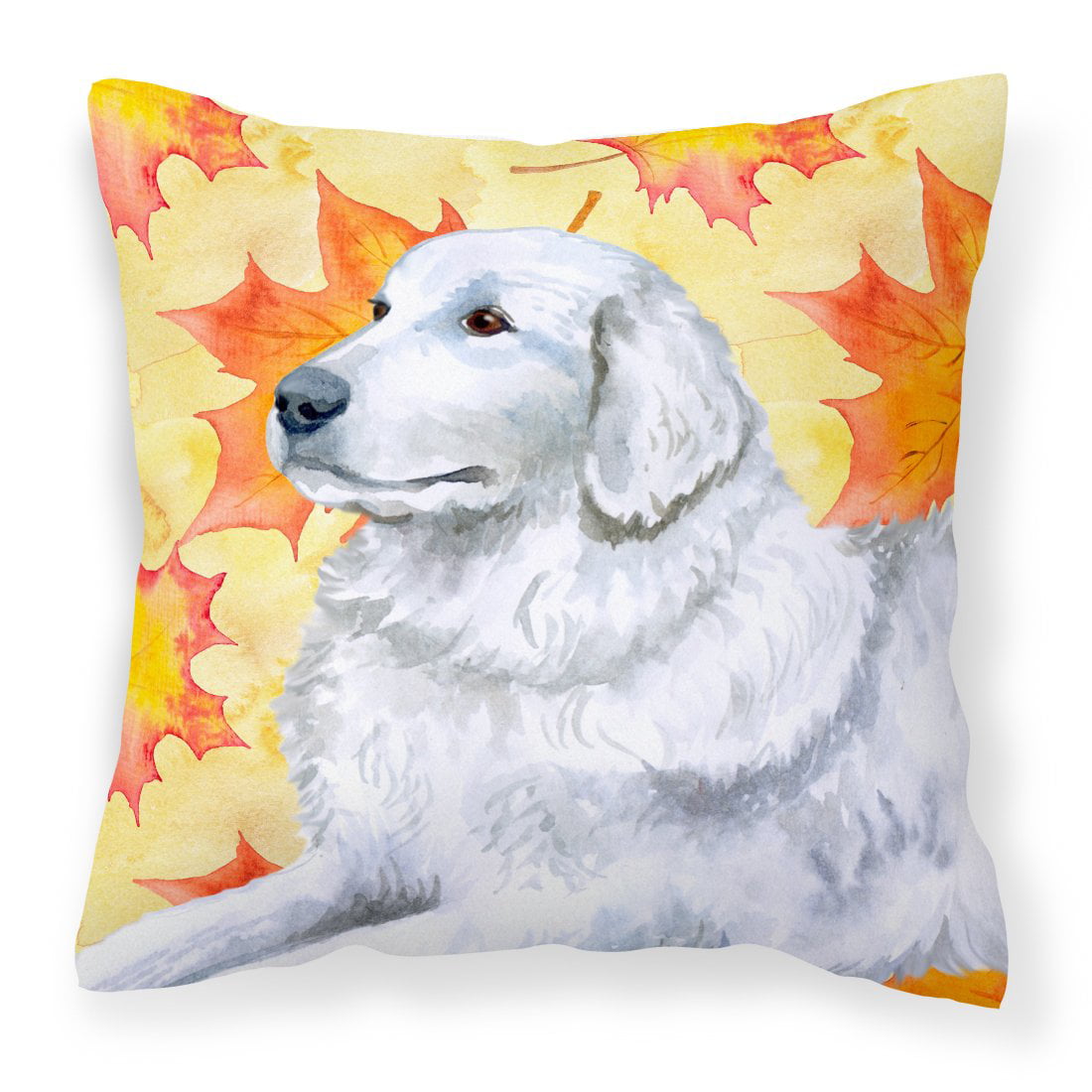 Maremma Sheepdog Fall Fabric Decorative Pillow