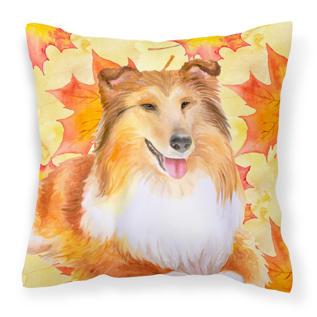 BB9981PW1818 Sheltie Fall Fabric Decorative Pillow