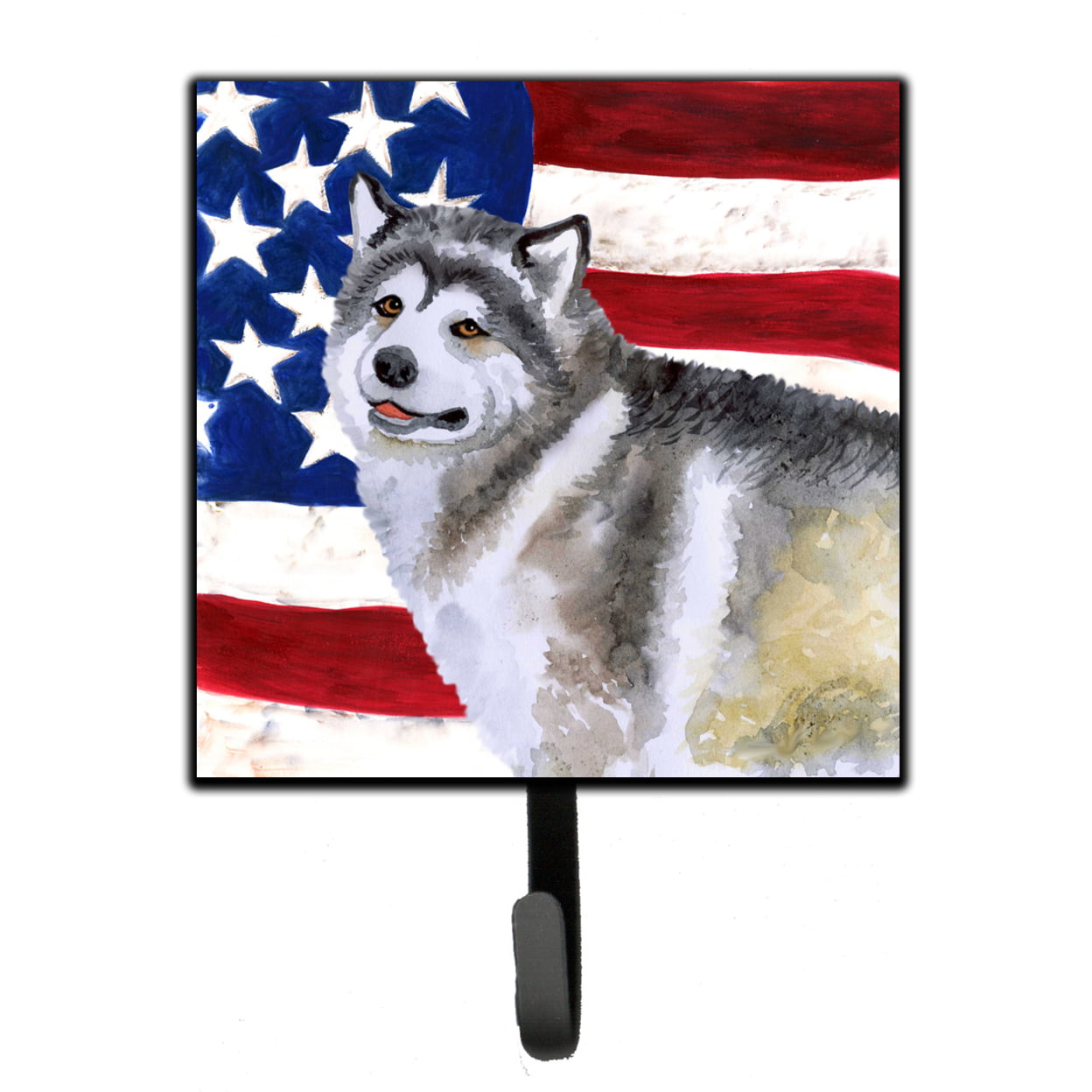 Alaskan Malamute Patriotic Leash or Key Holder
