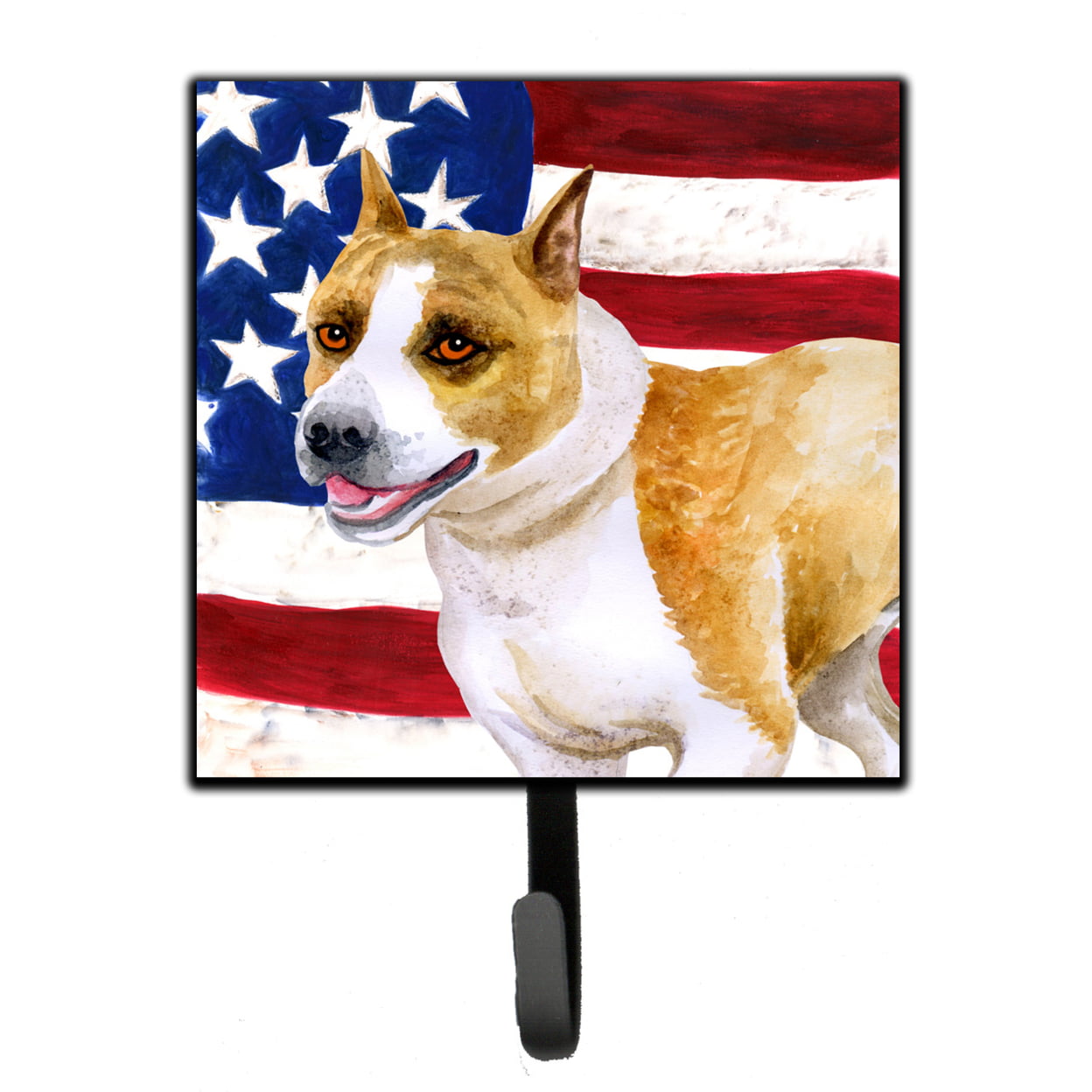 American Staffordshire Patriotic Leash or Key Holder