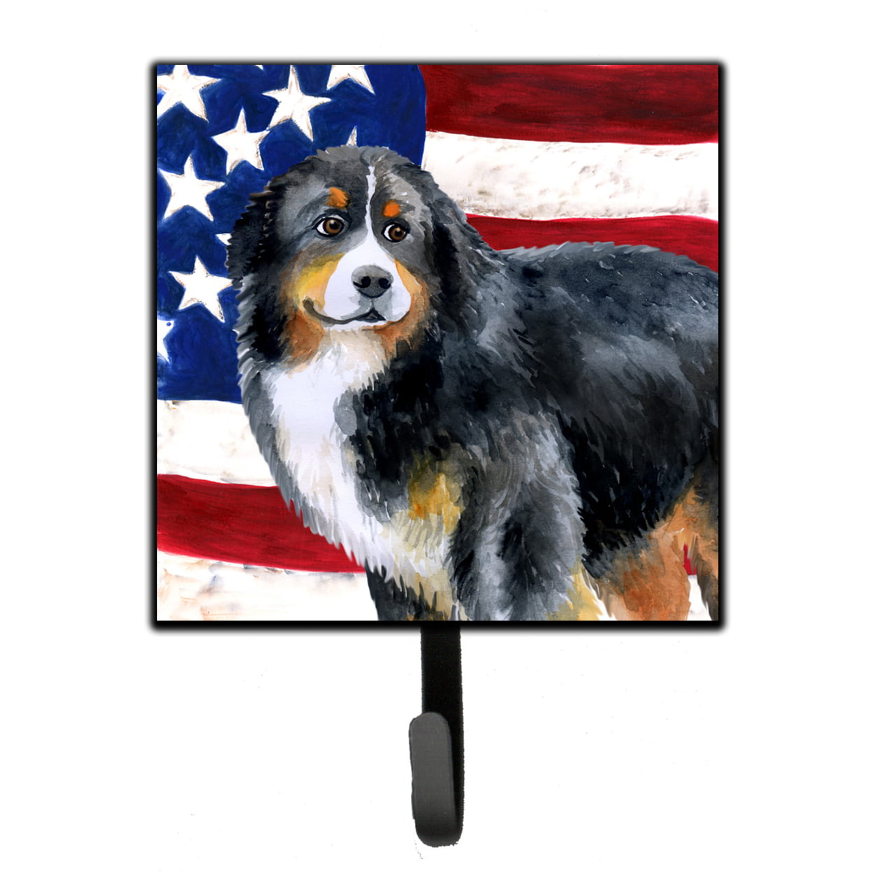 Bernese Mountain Dog Patriotic Leash or Key Holder