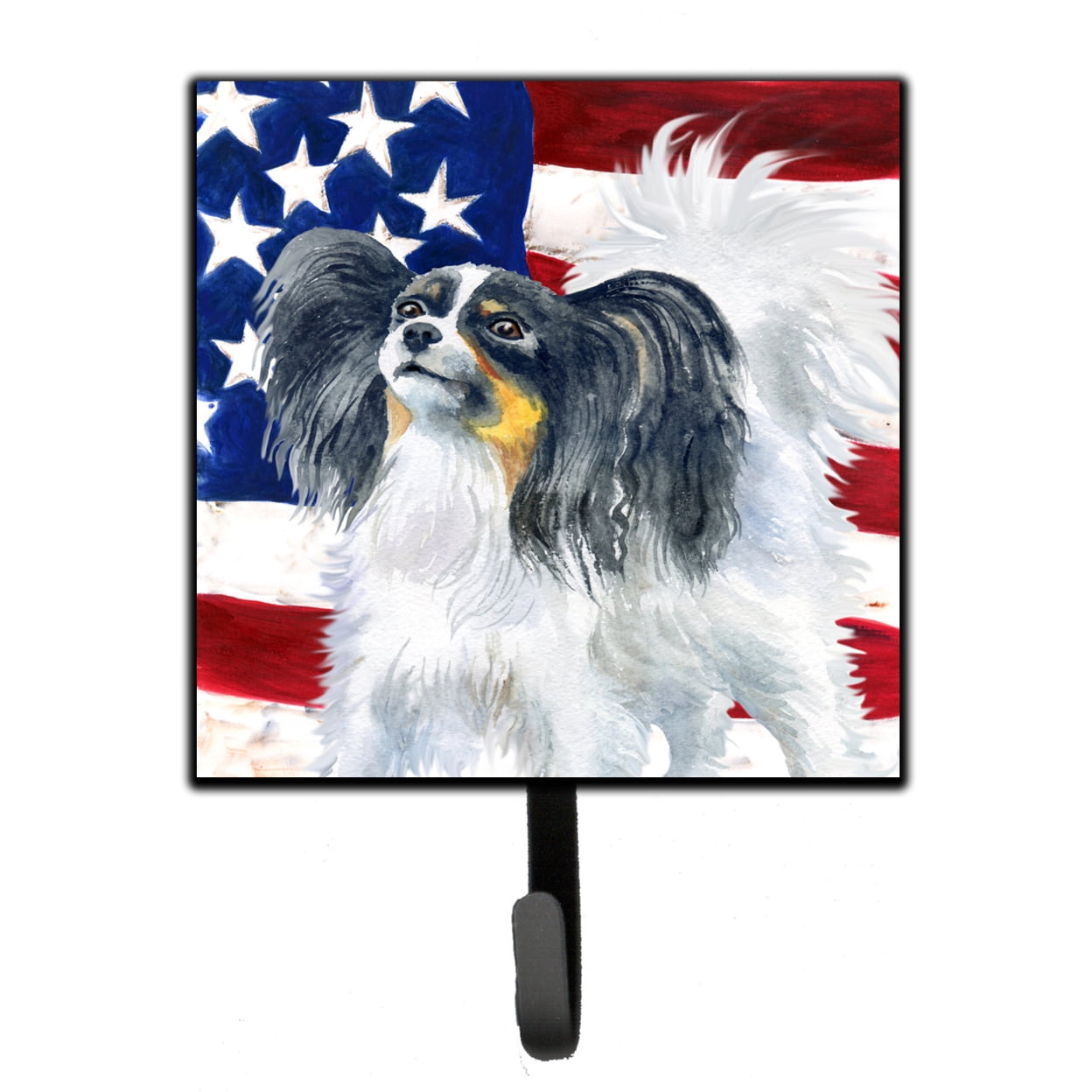 Papillon Patriotic Leash or Key Holder