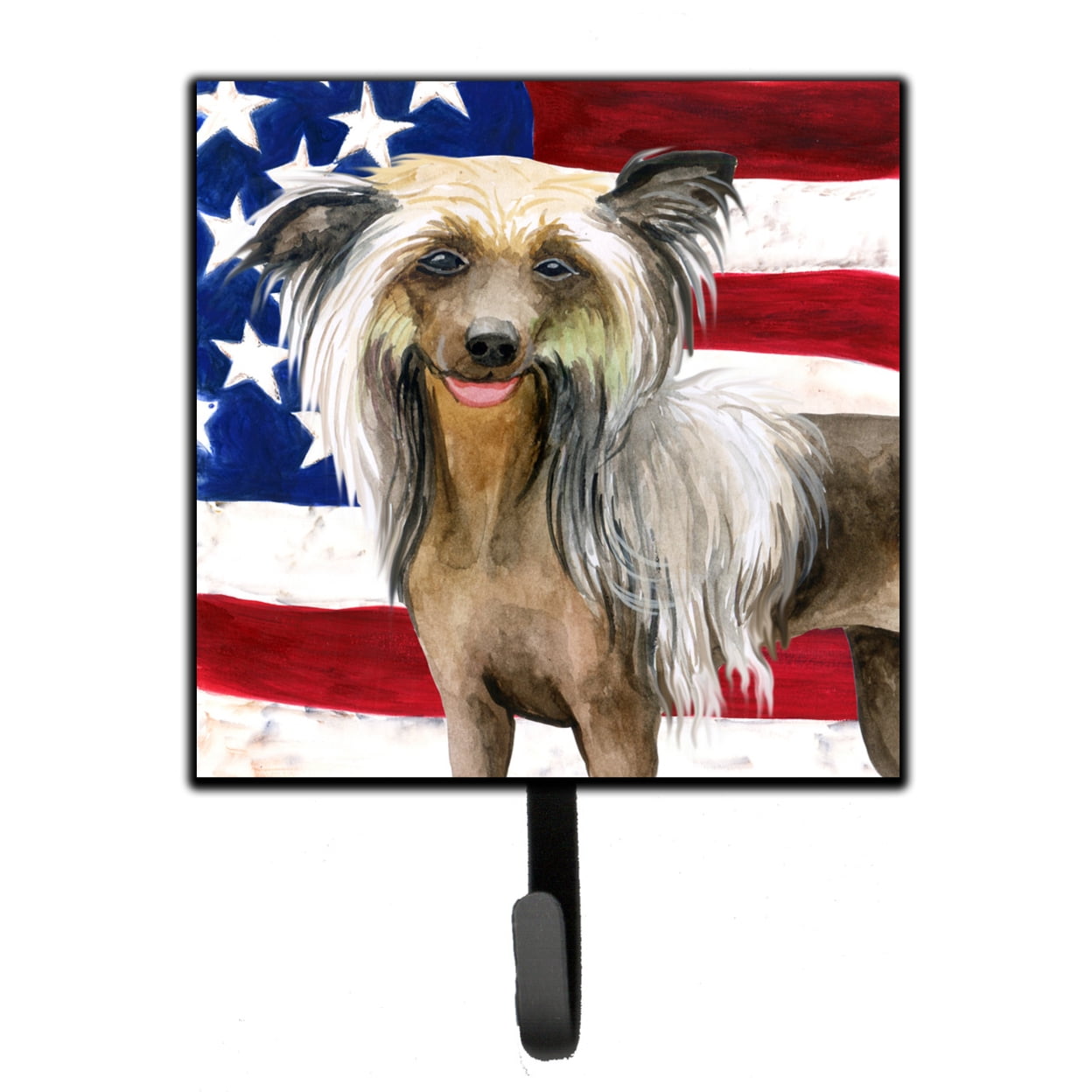 Chinese Crested Patriotic Leash or Key Holder