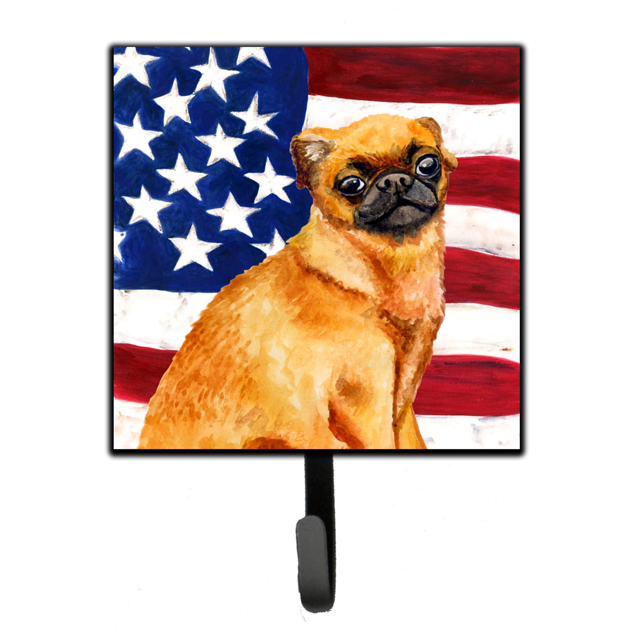 Small Brabant Griffon Patriotic Leash or Key Holder