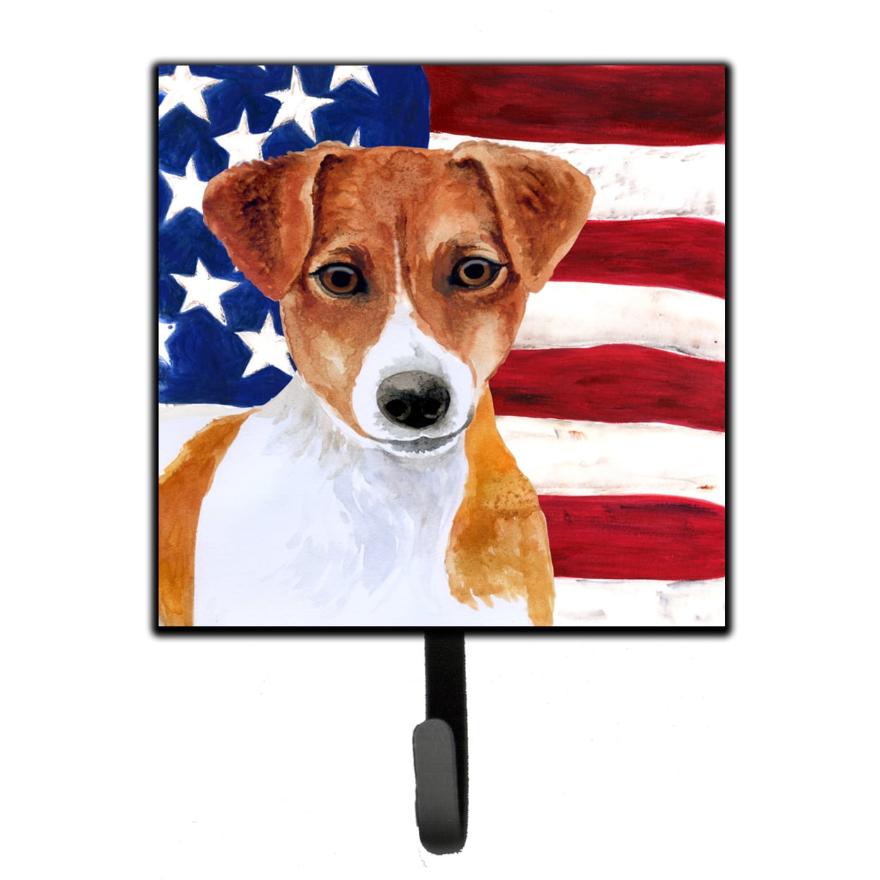 Jack Russell Terrier Patriotic Leash or Key Holder