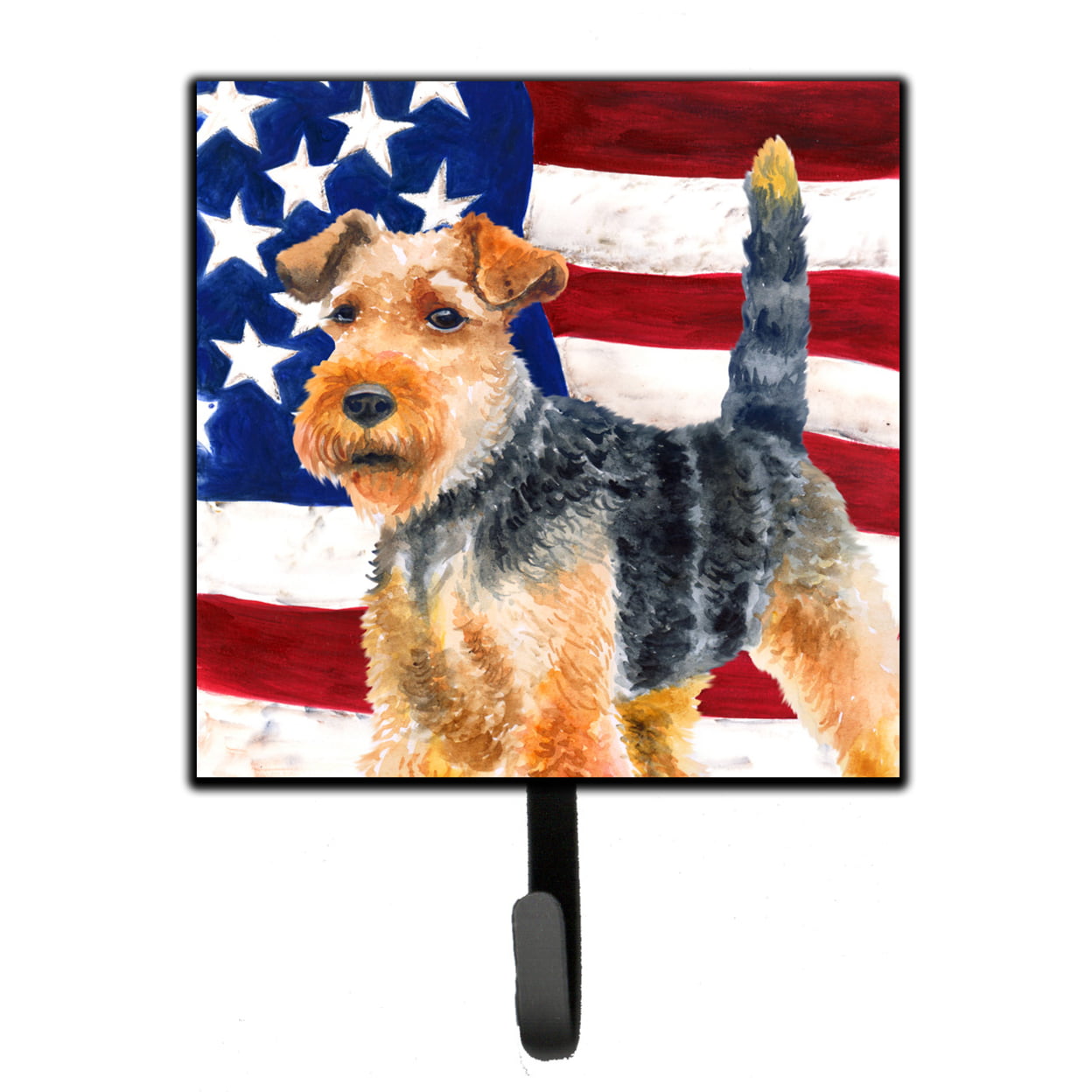 Welsh Terrier Patriotic Leash or Key Holder